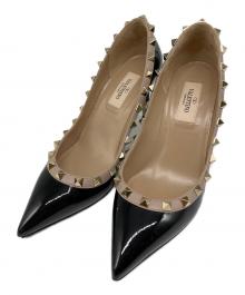 VALENTINO（ヴァレンティノ）の古着「ロックスタッズパンプス」｜ブラック