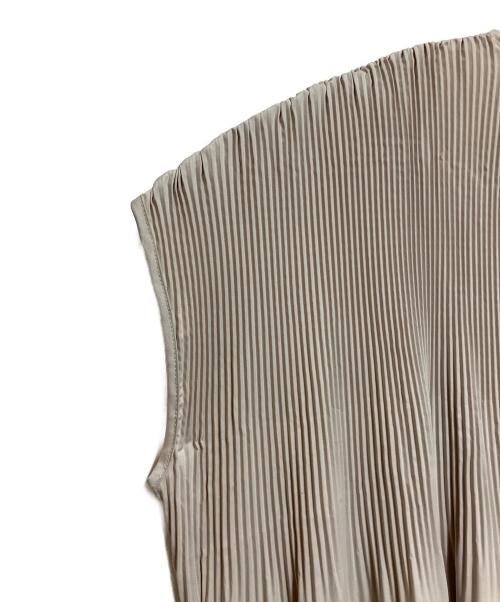 mizuiro-ind（ミズイロインド）mizuiro-ind (ミズイロインド) ノースリーブカットソー ベージュ サイズ:SIZE  Free 未使用品の古着・服飾アイテム