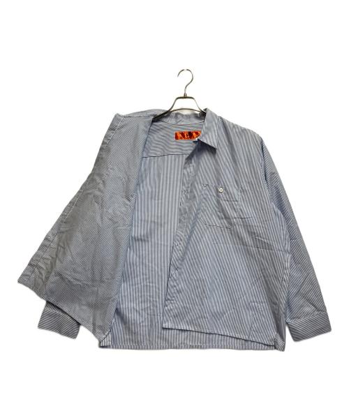 RED KAP（レッド キャップ）RED KAP (レッド キャップ) 長袖シャツ スカイブルー×ホワイト サイズ:SIZE XXLの古着・服飾アイテム