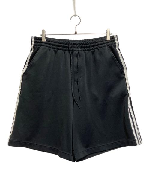 adidas（アディダス）adidas (アディダス) YOHJI YAMAMOTO (ヨウジヤマモト) ハーフパンツ ブラック×ホワイト サイズ:SIZE Mの古着・服飾アイテム