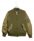 DIESELディーゼル）の古着「切替MA-1ジャケット」｜オリーブ