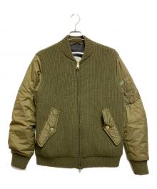 DIESEL（ディーゼル）の古着「切替MA-1ジャケット」｜オリーブ