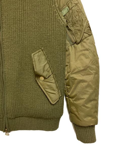 DIESEL（ディーゼル）DIESEL (ディーゼル) 切替MA-1ジャケット オリーブ サイズ:SIZE Mの古着・服飾アイテム