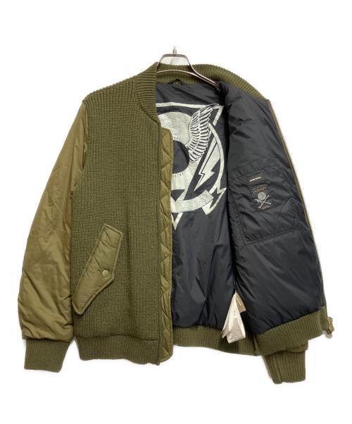 DIESEL（ディーゼル）DIESEL (ディーゼル) 切替MA-1ジャケット オリーブ サイズ:SIZE Mの古着・服飾アイテム