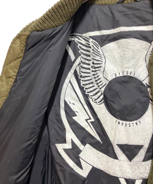 DIESEL（ディーゼル）DIESEL (ディーゼル) 切替MA-1ジャケット オリーブ サイズ:SIZE Mの古着・服飾アイテム