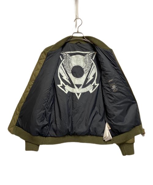 DIESEL（ディーゼル）DIESEL (ディーゼル) 切替MA-1ジャケット オリーブ サイズ:SIZE Mの古着・服飾アイテム