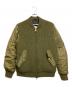 DIESEL（ディーゼル）の古着「切替MA-1ジャケット」｜オリーブ
