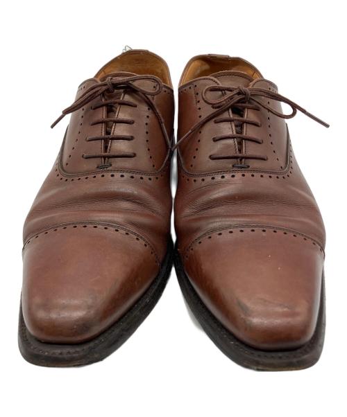 SCOTCH GRAIN（スコッチグレイン）SCOTCH GRAIN (スコッチグレイン) ストレートチップシューズ ブラウン サイズ:SIZE 25cmの古着・服飾アイテム