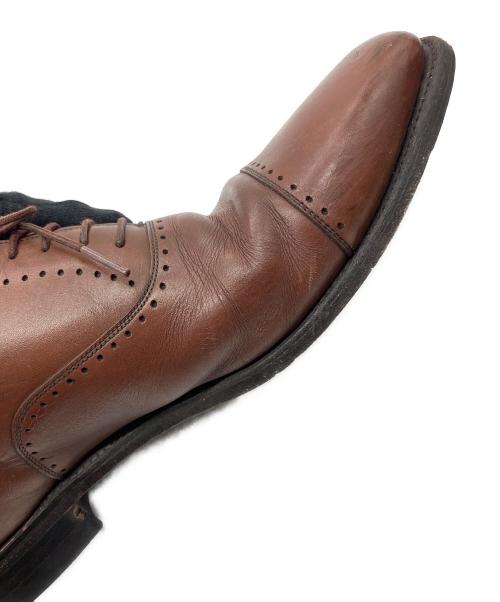 SCOTCH GRAIN（スコッチグレイン）SCOTCH GRAIN (スコッチグレイン) ストレートチップシューズ ブラウン サイズ:SIZE 25cmの古着・服飾アイテム