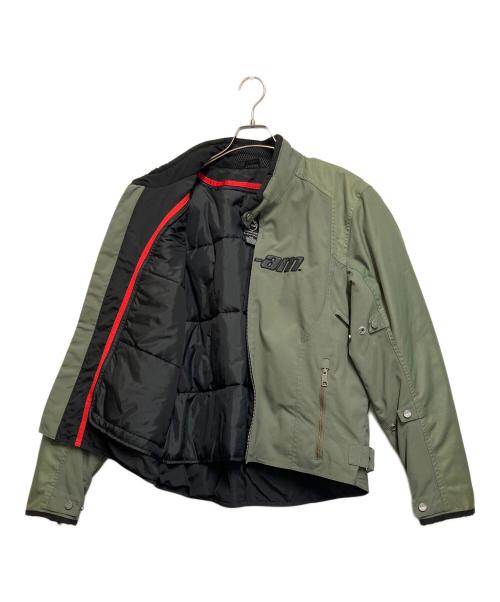 CAN-AM（カンナム）CAN-AM (カンナム) ライダースジャケット グリーン×ブラック サイズ:SIZE Mの古着・服飾アイテム