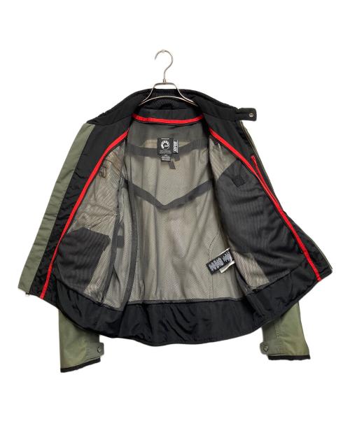 CAN-AM（カンナム）CAN-AM (カンナム) ライダースジャケット グリーン×ブラック サイズ:SIZE Mの古着・服飾アイテム