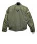CAN-AM (カンナム) ライダースジャケット グリーン×ブラック サイズ:SIZE M：5000円