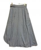 HYKEハイク）の古着「CHAMBRAY PLEATED SKIRT」｜インディゴ