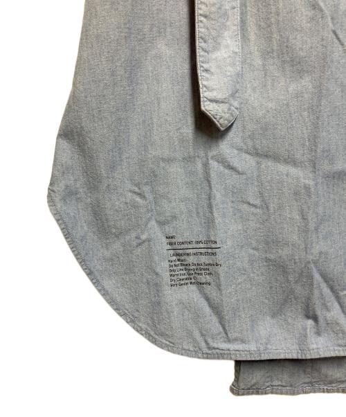 HYKE（ハイク）HYKE (ハイク) CHAMBRAY PLEATED SKIRT インディゴ サイズ:SIZE Sの古着・服飾アイテム