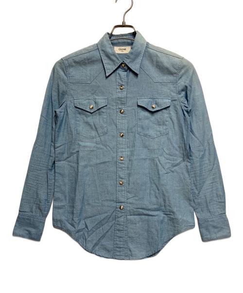 CELINE（セリーヌ）CELINE (セリーヌ) 長袖シャツ インディゴ サイズ:SIZE XSの古着・服飾アイテム