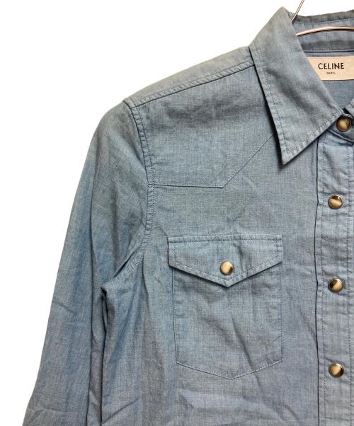 CELINE（セリーヌ）CELINE (セリーヌ) 長袖シャツ インディゴ サイズ:SIZE XSの古着・服飾アイテム