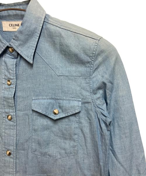 CELINE（セリーヌ）CELINE (セリーヌ) 長袖シャツ インディゴ サイズ:SIZE XSの古着・服飾アイテム