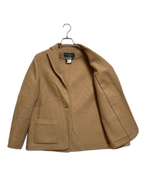Salvatore Ferragamo（サルヴァトーレ フェラガモ）Salvatore Ferragamo (サルヴァトーレ フェラガモ) ショートコート ベージュ サイズ:SIZE Ｌの古着・服飾アイテム