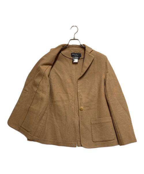 Salvatore Ferragamo（サルヴァトーレ フェラガモ）Salvatore Ferragamo (サルヴァトーレ フェラガモ) ショートコート ベージュ サイズ:SIZE Ｌの古着・服飾アイテム