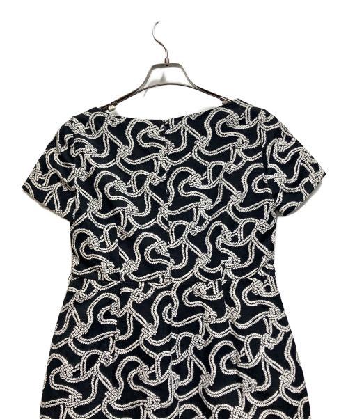 MaxMara（マックスマーラ）MaxMara (マックスマーラ) 半袖ワンピース ネイビー×ホワイト サイズ:SIZE 44の古着・服飾アイテム