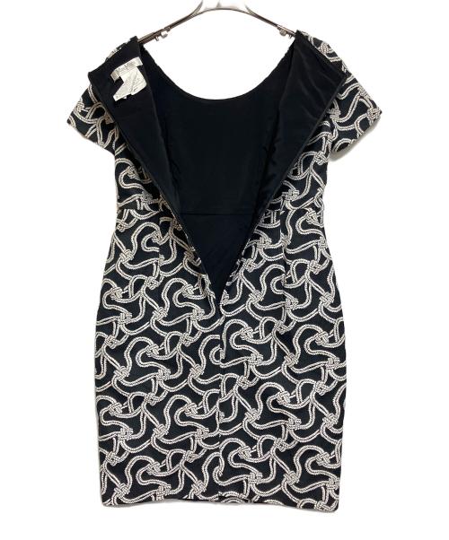 MaxMara（マックスマーラ）MaxMara (マックスマーラ) 半袖ワンピース ネイビー×ホワイト サイズ:SIZE 44の古着・服飾アイテム