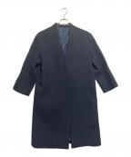 J.PRESS×FOX FLANNELジェイプレス×）の古着「ノーカラーコート」｜ネイビー