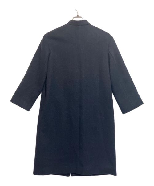 J.PRESS（ジェイプレス）J.PRESS (ジェイプレス) FOX FLANNEL ノーカラーコート ネイビー サイズ:SIZE Mの古着・服飾アイテム