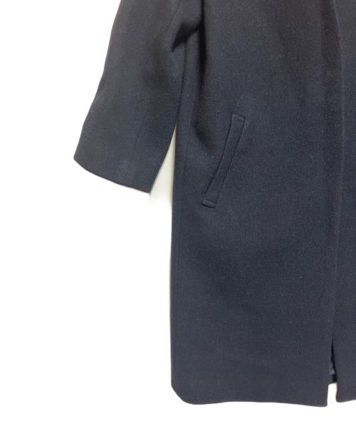 J.PRESS（ジェイプレス）J.PRESS (ジェイプレス) FOX FLANNEL ノーカラーコート ネイビー サイズ:SIZE Mの古着・服飾アイテム