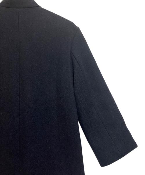 J.PRESS（ジェイプレス）J.PRESS (ジェイプレス) FOX FLANNEL ノーカラーコート ネイビー サイズ:SIZE Mの古着・服飾アイテム