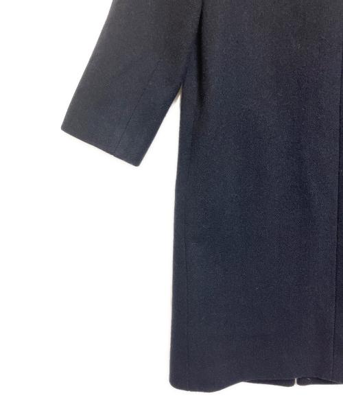 J.PRESS（ジェイプレス）J.PRESS (ジェイプレス) FOX FLANNEL ノーカラーコート ネイビー サイズ:SIZE Mの古着・服飾アイテム