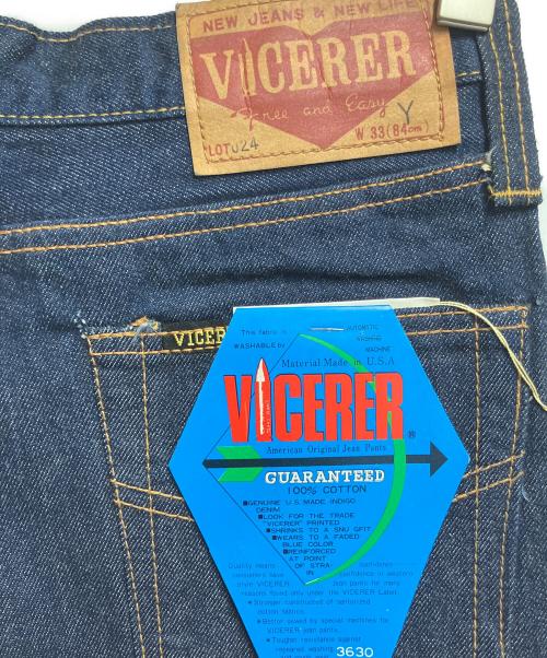 VICERER（バイスラー）VICERER (バイスラー) デニムパンツ インディゴ サイズ:W33の古着・服飾アイテム