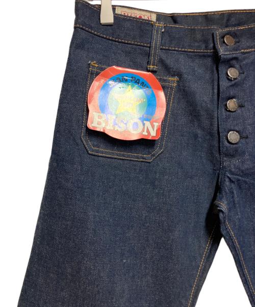 BISON（バイソン）BISON (バイソン) デニムパンツ インディゴ サイズ:SIZE 81cm (W32)の古着・服飾アイテム