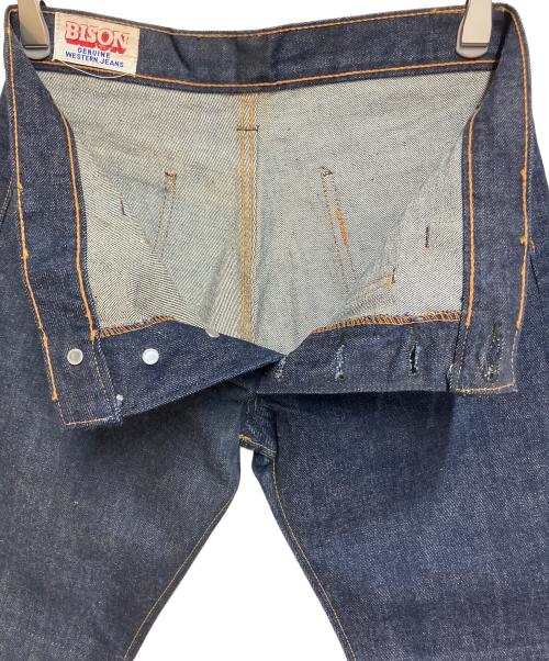 BISON（バイソン）BISON (バイソン) デニムパンツ インディゴ サイズ:SIZE 81cm (W32)の古着・服飾アイテム