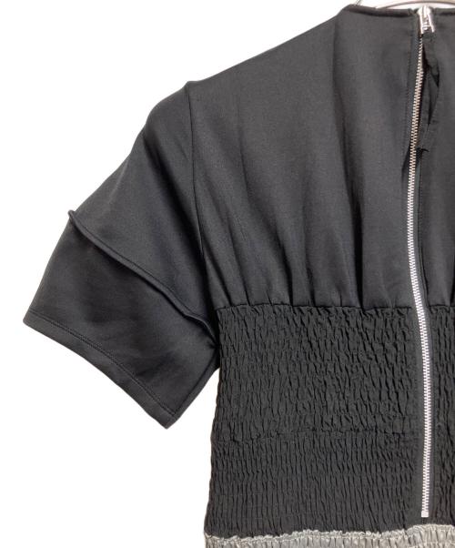 UN3D.（アンスリード）UN3D. (アンスリード) 半袖ワンピース ブラック サイズ:SIZE 38の古着・服飾アイテム