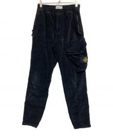 STONE ISLAND（ストーンアイランド）の古着「コーデュロカーゴイパンツ」｜ブラック