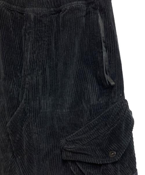 STONE ISLAND（ストーンアイランド）STONE ISLAND (ストーンアイランド) コーデュロカーゴイパンツ ブラック サイズ:SIZE 71cm(W28)の古着・服飾アイテム