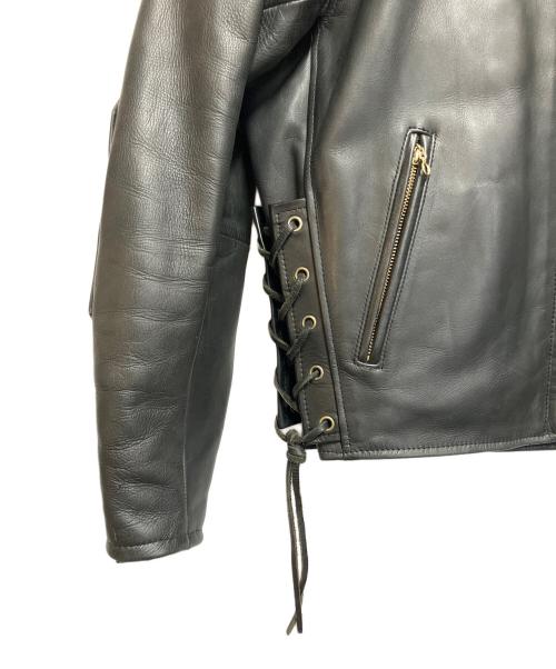 KADOYA（カドヤ）KADOYA (カドヤ) ライダースジャケット ブラック サイズ:ＳＩＺＥ　Lの古着・服飾アイテム