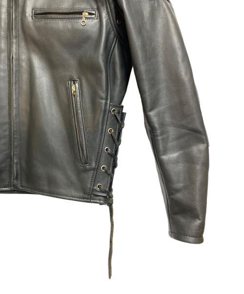 KADOYA（カドヤ）KADOYA (カドヤ) ライダースジャケット ブラック サイズ:ＳＩＺＥ　Lの古着・服飾アイテム