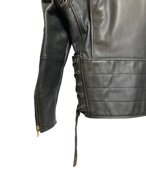 KADOYA（カドヤ）KADOYA (カドヤ) ライダースジャケット ブラック サイズ:ＳＩＺＥ　Lの古着・服飾アイテム
