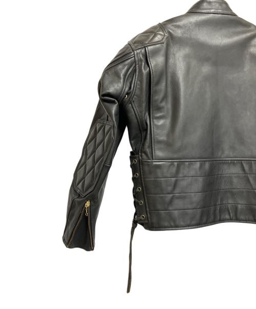KADOYA（カドヤ）KADOYA (カドヤ) ライダースジャケット ブラック サイズ:ＳＩＺＥ　Lの古着・服飾アイテム