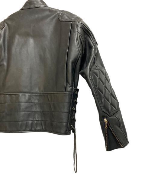 KADOYA（カドヤ）KADOYA (カドヤ) ライダースジャケット ブラック サイズ:ＳＩＺＥ　Lの古着・服飾アイテム