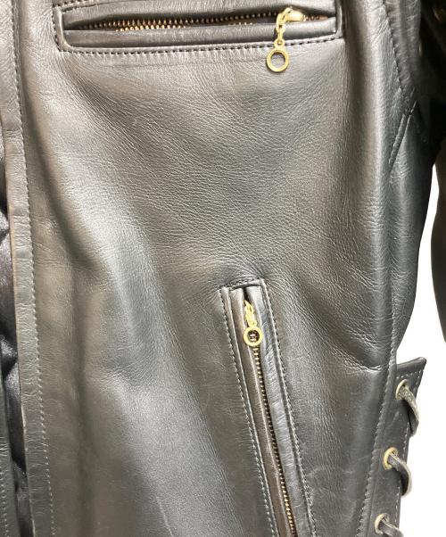 KADOYA（カドヤ）KADOYA (カドヤ) ライダースジャケット ブラック サイズ:ＳＩＺＥ　Lの古着・服飾アイテム