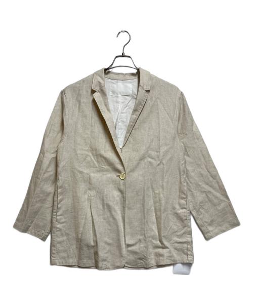 MARMARMAR（マーマーマー）MARMARMAR (マーマーマー) リネンジャケット アイボリー サイズ:SIZE Lの古着・服飾アイテム