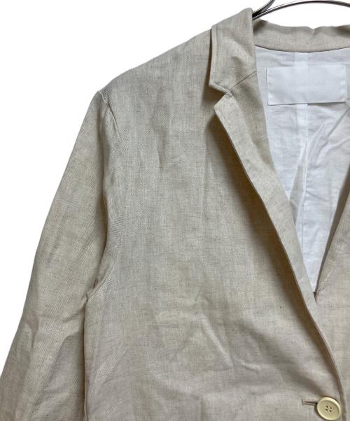MARMARMAR（マーマーマー）MARMARMAR (マーマーマー) リネンジャケット アイボリー サイズ:SIZE Lの古着・服飾アイテム