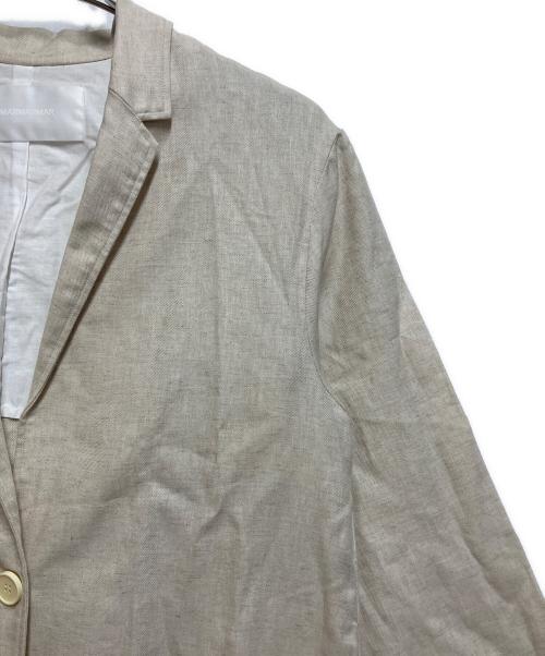 MARMARMAR（マーマーマー）MARMARMAR (マーマーマー) リネンジャケット アイボリー サイズ:SIZE Lの古着・服飾アイテム