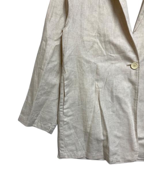 MARMARMAR（マーマーマー）MARMARMAR (マーマーマー) リネンジャケット アイボリー サイズ:SIZE Lの古着・服飾アイテム