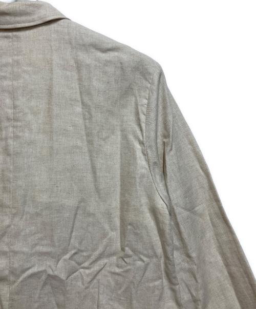 MARMARMAR（マーマーマー）MARMARMAR (マーマーマー) リネンジャケット アイボリー サイズ:SIZE Lの古着・服飾アイテム