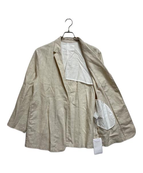 MARMARMAR（マーマーマー）MARMARMAR (マーマーマー) リネンジャケット アイボリー サイズ:SIZE Lの古着・服飾アイテム