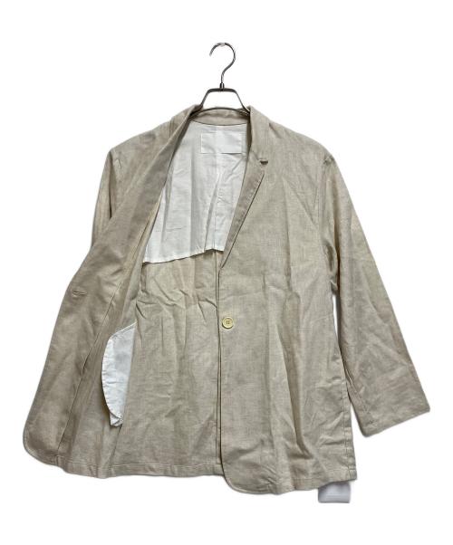 MARMARMAR（マーマーマー）MARMARMAR (マーマーマー) リネンジャケット アイボリー サイズ:SIZE Lの古着・服飾アイテム