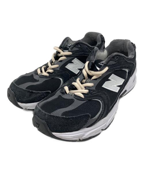 NEW BALANCE（ニューバランス）NEW BALANCE (ニューバランス) ローカットスニーカー ブラック×ホワイト サイズ:25.5の古着・服飾アイテム